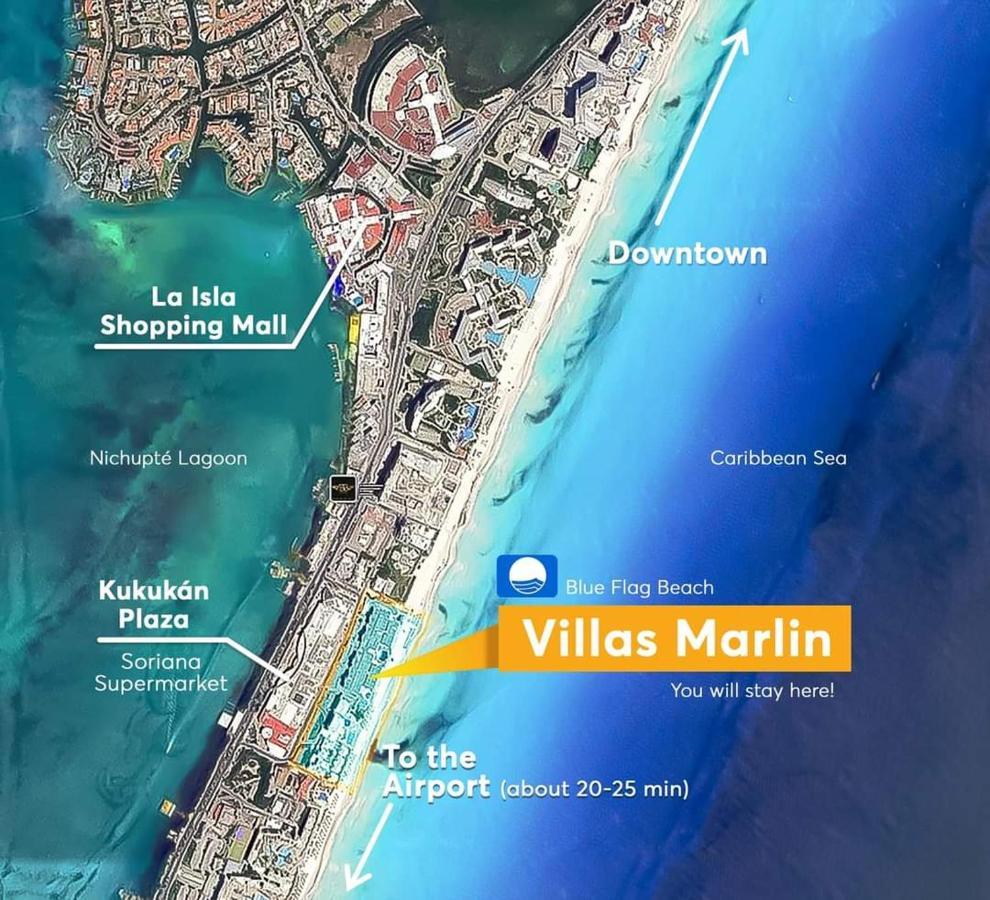 Marlin Turquesa Departamentos Frente Al Mar Apartment Cancun Luaran gambar